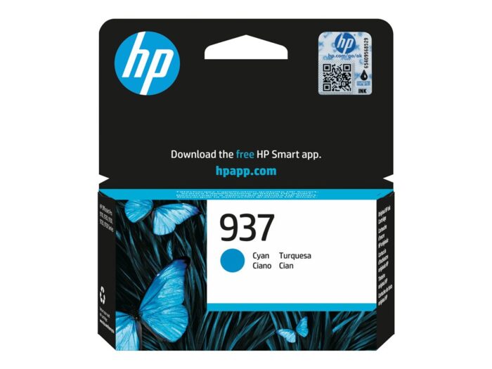 HP 937 Cyan Original Ink Cartridge - Image 5
