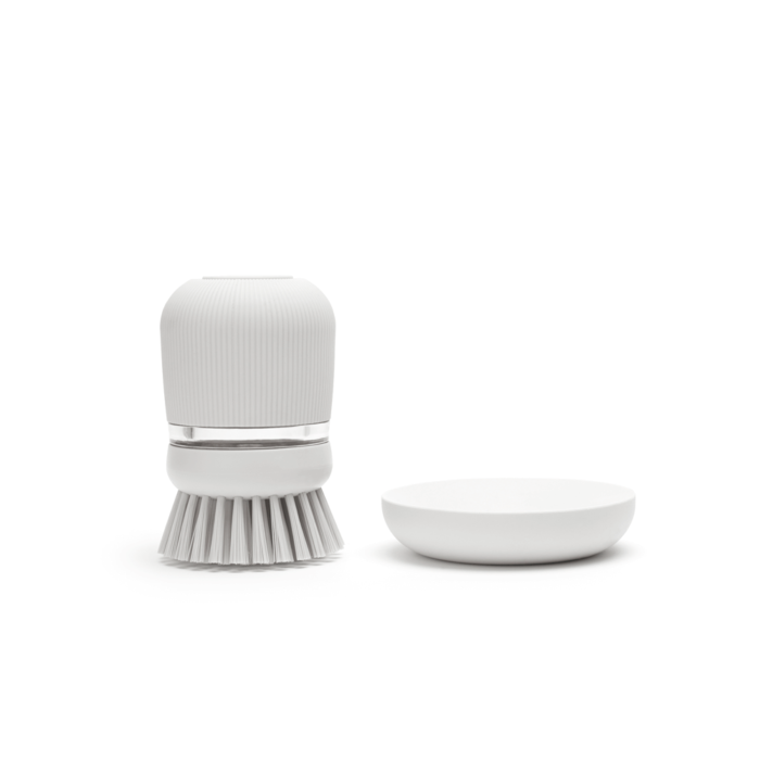 Brabantia krtača za posodo z dozirnikom mila, svetlo siva - Image 5