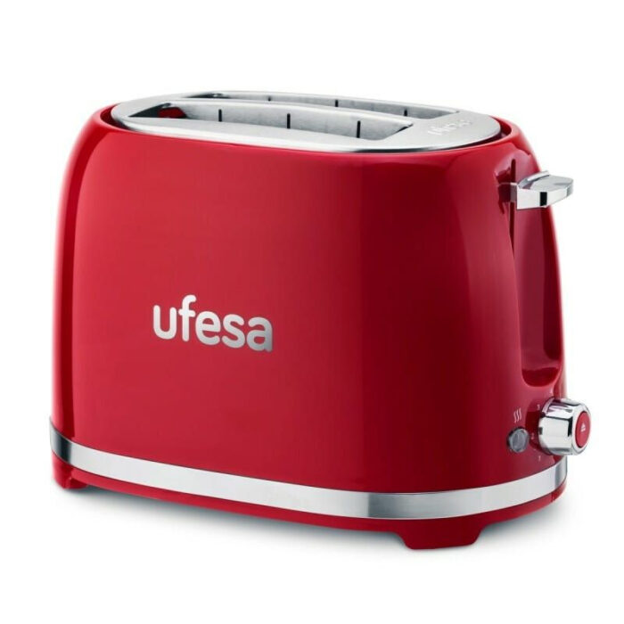 Ufesa Classic PinUp Rdeče-beli opekač kruha z dvema režama 850W - Image 4