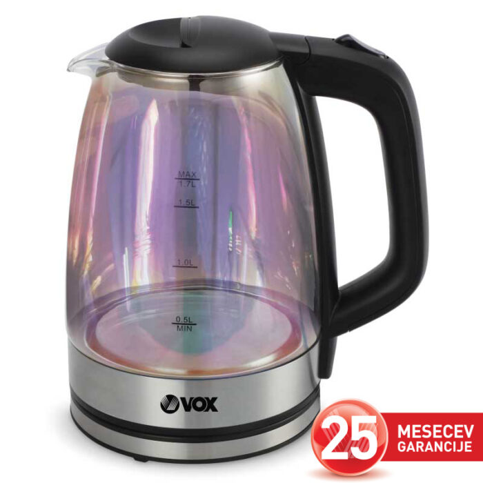 VOX Grelnik vode WK-8006 [1,7 L, steklo, LED osvetlitev]