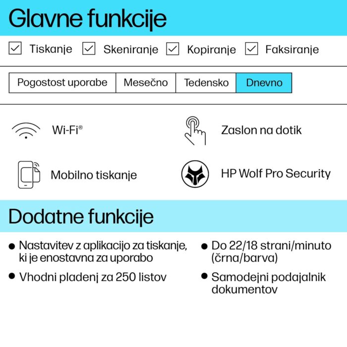 Večfunkcijska brizgalna naprava HP OfficeJet Pro 9120e, Instant ink - Image 6