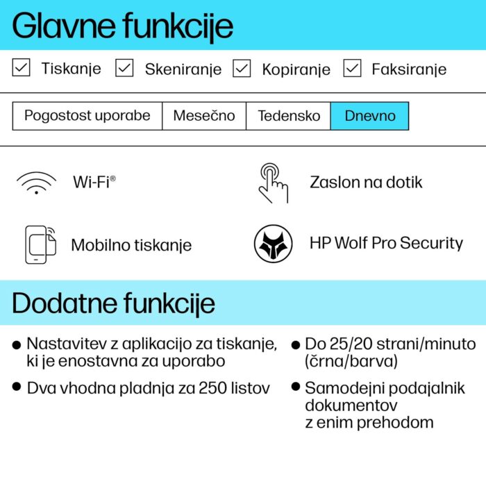 Večfunkcijska brizgalna naprava HP OfficeJet Pro 9132e, Instant ink - Image 6