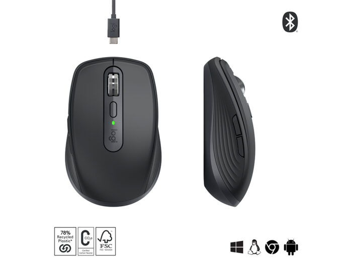 Logitech miška MX Anywhere 3S Bluetooth, DarkField laser - Image 5