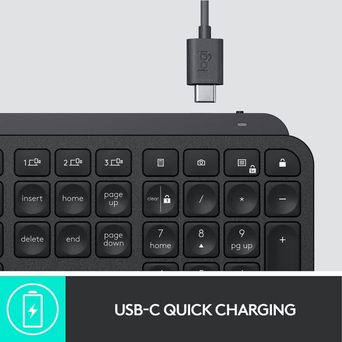 Logitech tipkovnica MX Keys S, grafitna, SLO - Image 3