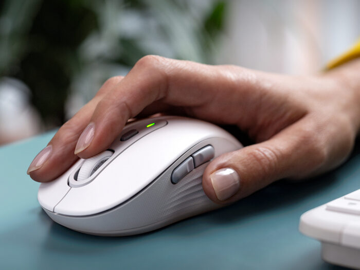 Logitech MK950 Slim brezžični komplet, Bolt-bela barva - Image 6