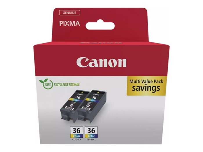 CANON CLI-36 Ink Cartridge Twin Pack - Image 5