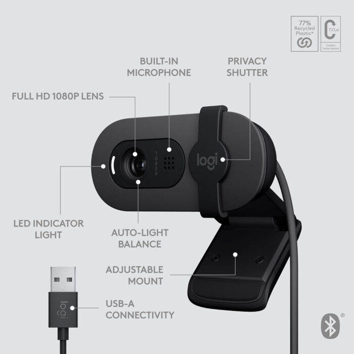 Logitech Brio 105 Full HD spletna kamera - Image 5