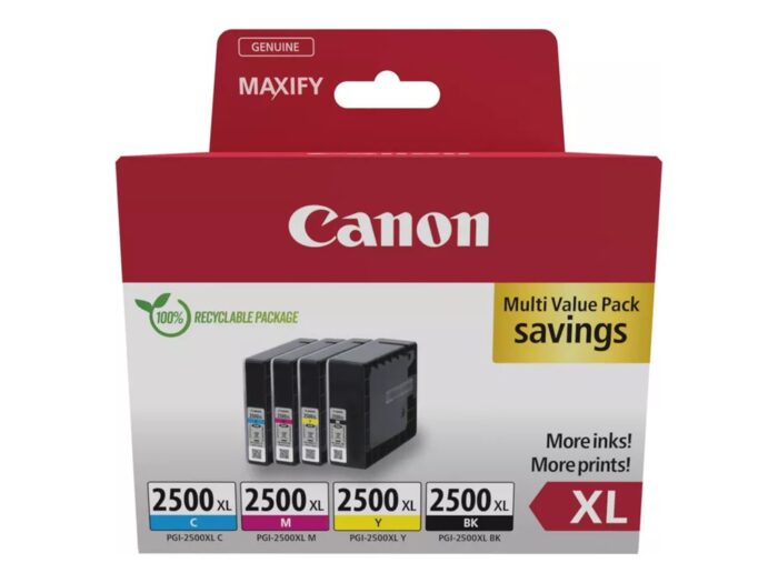 CANON PGI-2500XL Ink Cartridge BK/C/M/Y - Image 5