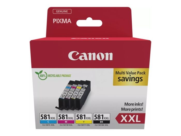 CANON CLI-581XXL Ink Cartridge C/M/Y/BK - Image 6