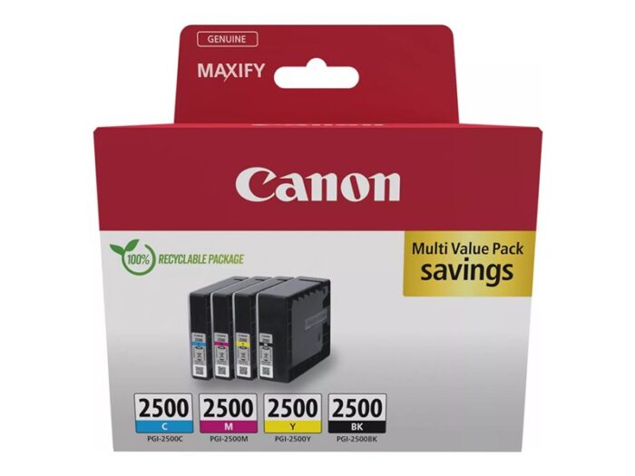 CANON PGI-2500 Ink Cartridge BK/C/M/Y - Image 4