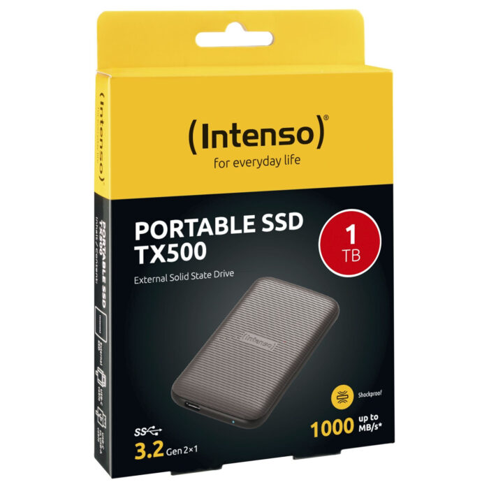 Intenso 1TB SSD TX500 1000MB/s USB 3.2 - Image 5