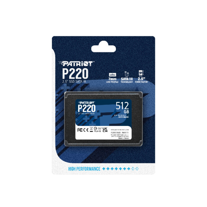 Patriot P220 512GB SSD SATA 3 2.5" - Image 6