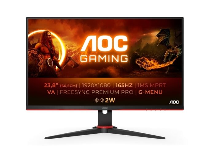 LED monitor AOC 24G2SAE/BK (23.8" FHD VA 165Hz) Gaming
