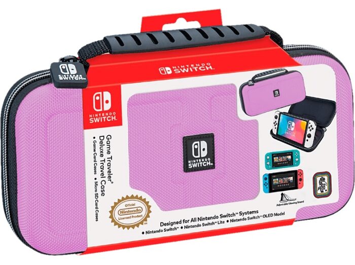 BIGBEN NINTENDO SWITCH DELUXE TRAVEL CASE PINK TORBICA - Image 4