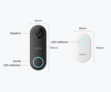 Reolink D340W (DOORBELL WiFi) pametni zvonec, 2K+, WiFi, nočno snemanje, - Image 4
