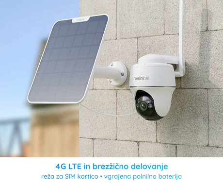Reolink GO PT ULTRA IP kamera, bela Ultra HD, 4G LTE, baterija, vrtenje in - Image 6