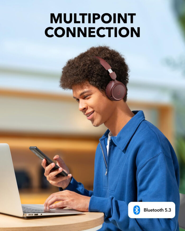 Anker Soundcore H30i naglavne Bluetooth slušalke, rdeče - Image 5