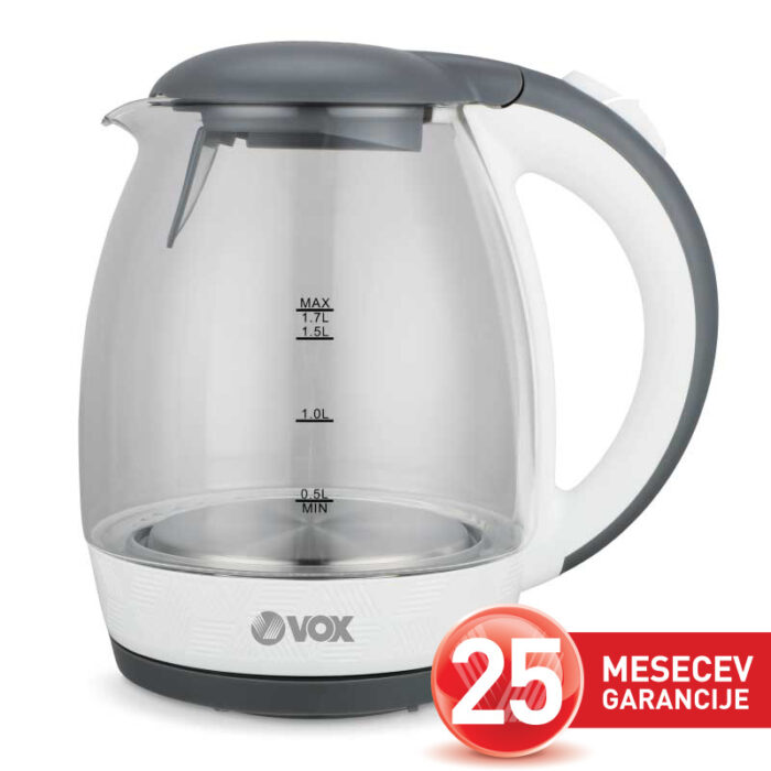 VOX Grelnik vode WK-8032 [1,7 L, steklo, LED osvetlitev]