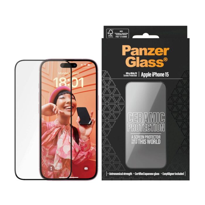 PANZERGLASS IPHONE 15 CERAMIC PROT. UWF WA - Image 3