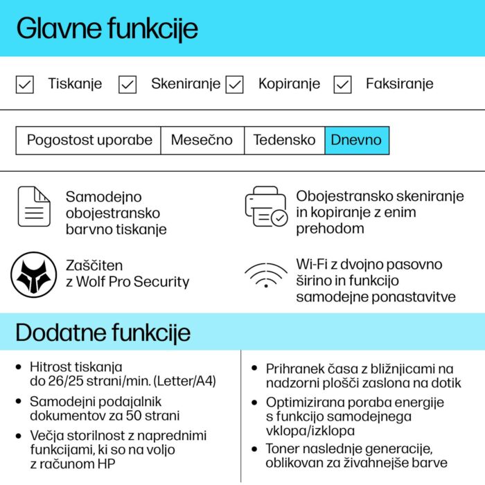 Večfunkcijska barvna Laserska naprava HP Color LaserJet Pro MFP 3302fdw - Image 5