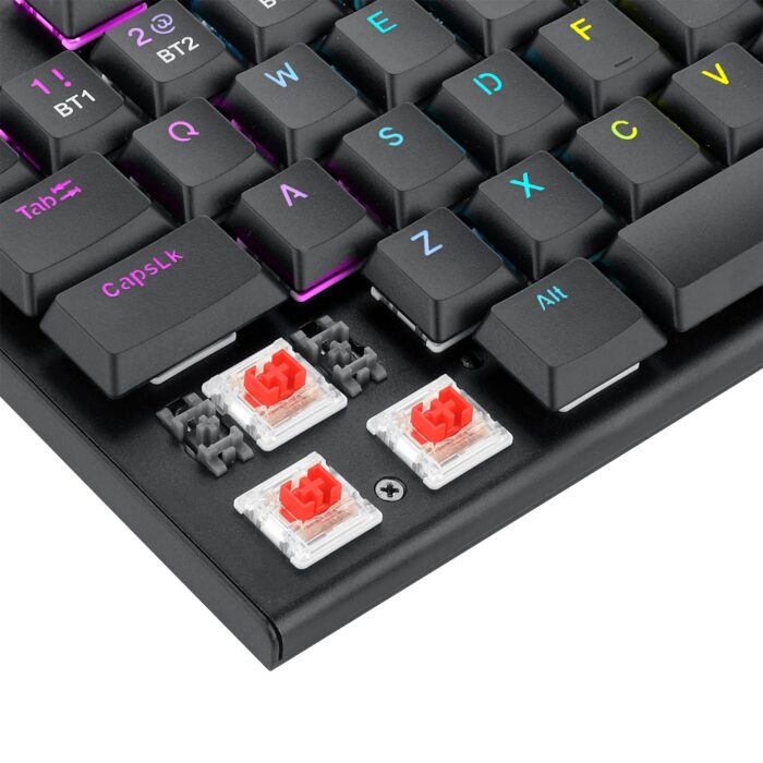 REDRAGON HORUS PRO K618RGB-PRO WIRED & 2.4G & BT RED SWITCH TIPKOVNICA - Image 4