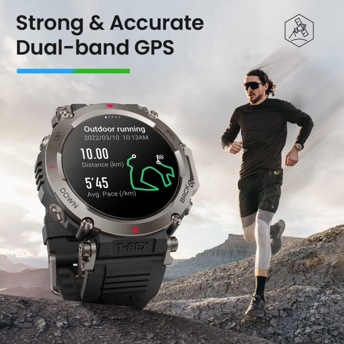 Amazfit T-REX Ultra pametna ura, črna - Image 6