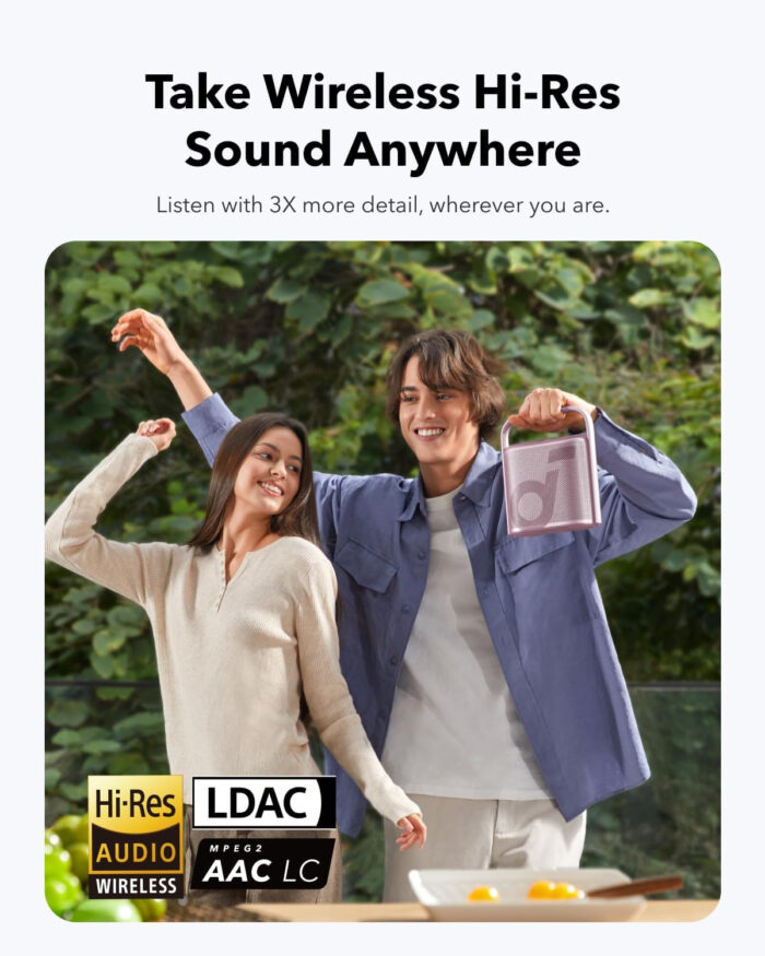 Anker Soundcore prenosni Bluetooth zvočnik Motion X500, pink - Image 3