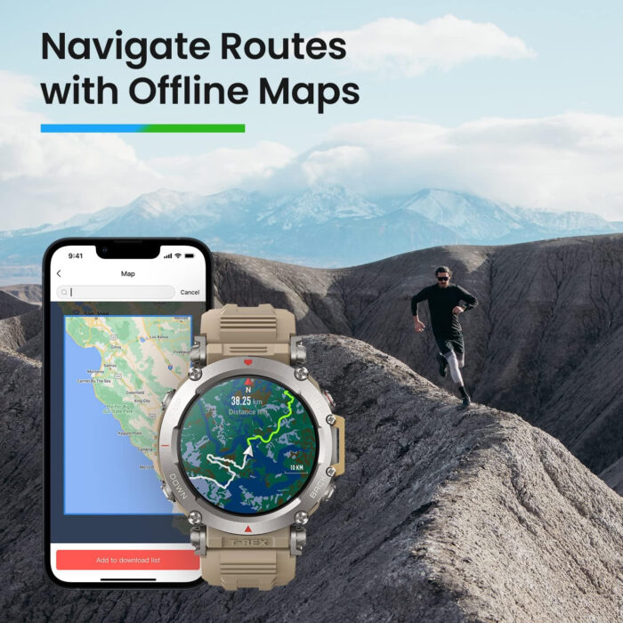 Amazfit T-REX Ultra pametna ura, bež - Image 4