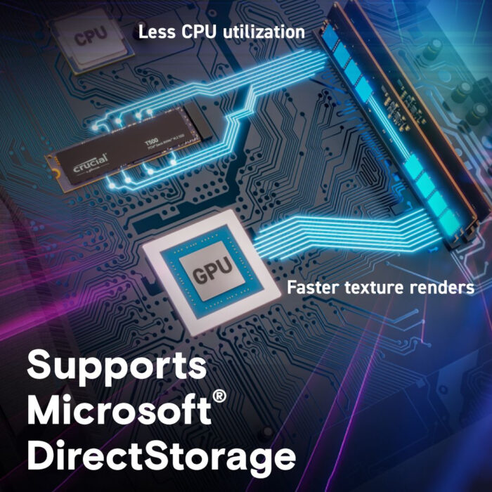 Crucial T500 1TB PCIe Gen4 NVMe M.2 SSD - Image 4