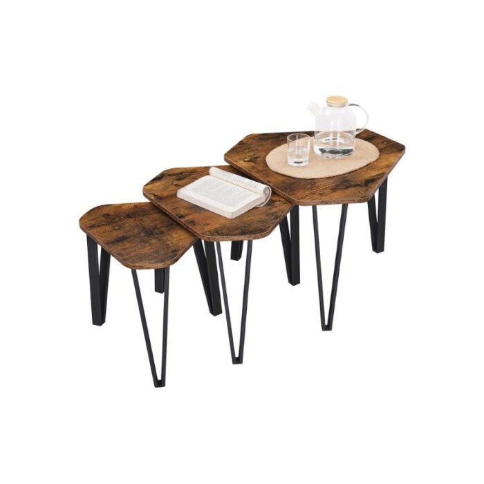 VASAGLE Rustikalni set mizic LNT14BX - Image 5