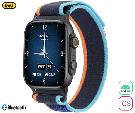 TREVI T-FIT 430 A pametna ura, črna (Jet AMOLED zaslon, Bluetooth 5.3, Android +