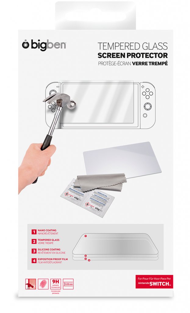 BIGBEN SWITCH TEMPERED zaščitno steklo za Nintendo Switch - Image 6