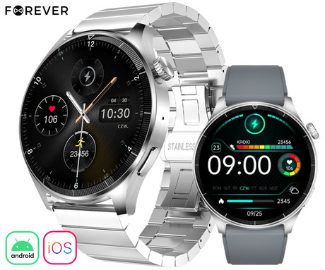 FOREVER GRAND 2 SW-710 pametna ura, 1.45" zaslon, Bluetooth, Android + iOS,