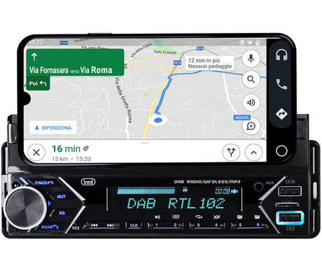 TREVI SCD 5753 DAB avto radio, 1DIN, FM Radio, Bluetooth, 4x40W, MP3 / USB / - Image 3