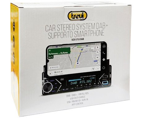 TREVI SCD 5753 DAB avto radio, 1DIN, FM Radio, Bluetooth, 4x40W, MP3 / USB / - Image 6