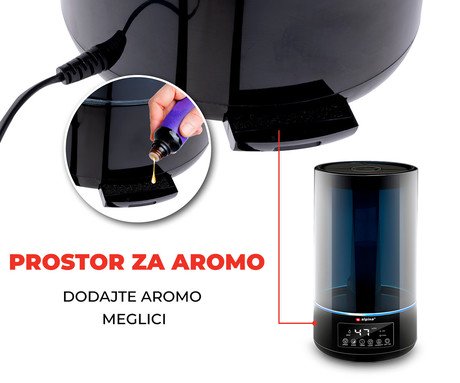 ALPINA vlažilec in osvežilec zraka, 4.3L, 25W, ultrasonični, 3 stopnje - Image 3