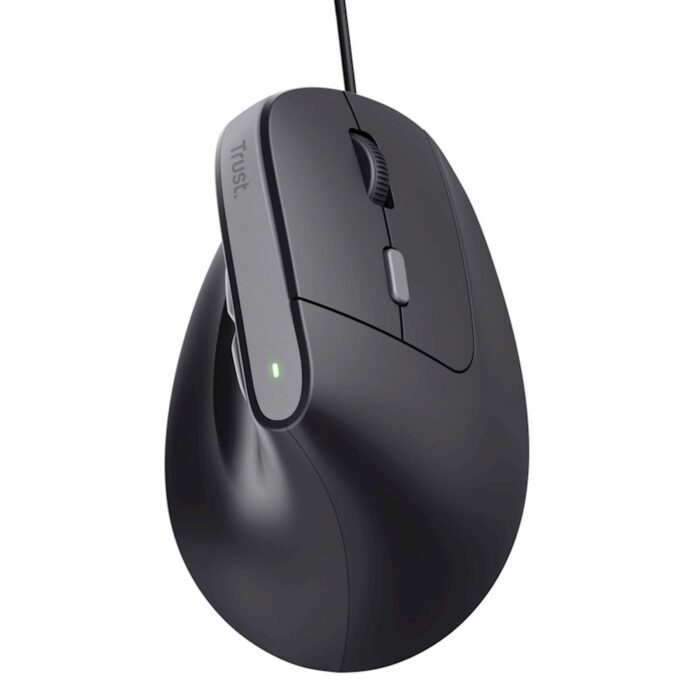 TRUST MIŠKA ŽIČNA BAYO II ERGONOMIČNA ČRNA - Image 3