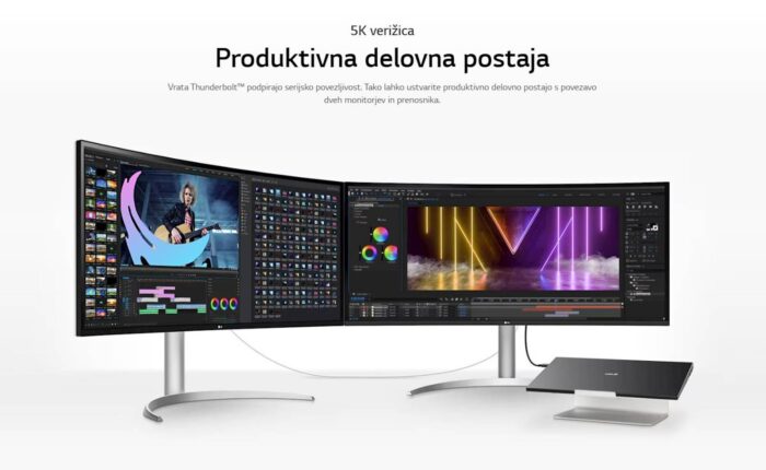 Monitor LG 40WP95CP-W UltraWide™ 5K2K, ukrivljen, IPS, 5120x2160, 2x HDMI, DP, - Image 6