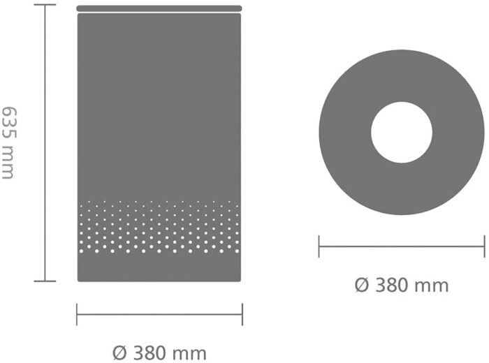 Brabantia koš za perilo 60L okrogel, bel - Image 5