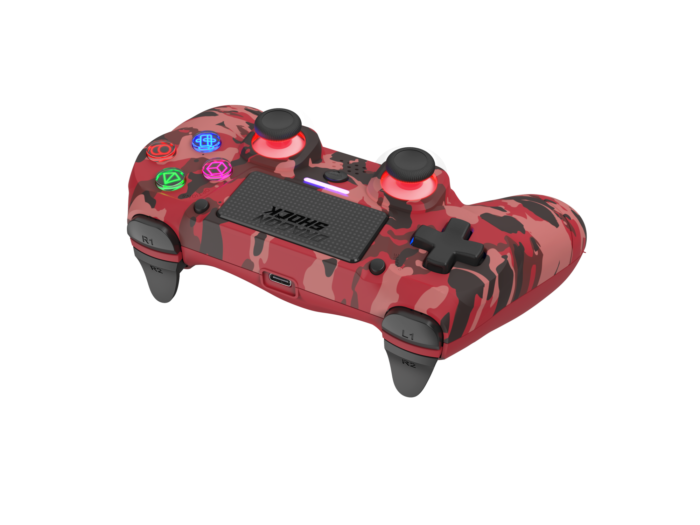 DRAGONSHOCK MIZAR BREZŽIČNI KONTROLER ZA PS4, PC, MOBILE- RDEČE CAMO BARVE - Image 4