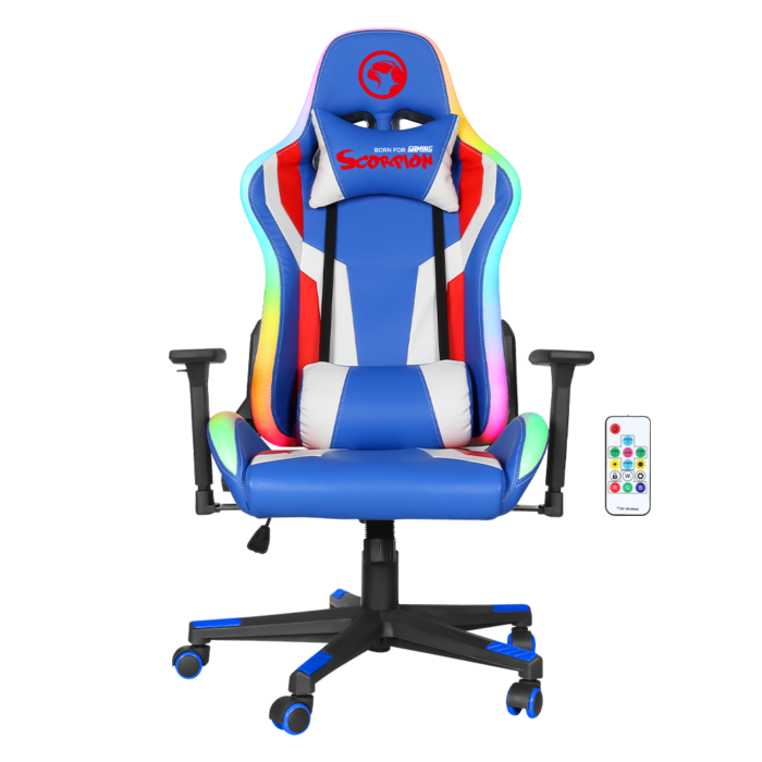GAMING STOL - MARVO CH-128BL MODRE BARVE BARVE