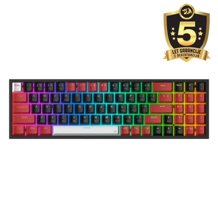 REDRAGON POLLUX K628RGB PRO ŽIČNA/BREZŽIČNA/BT MEHANSKA TIPKOVNICA,
