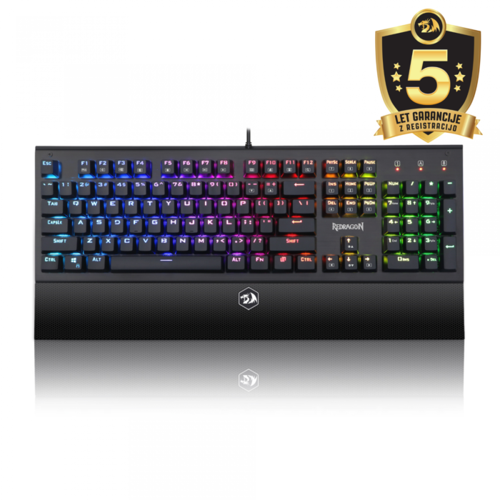 REDRAGON K569 ARYAMAN RGB GAMING MEHANSKA ŽIČNA TIPKOVNICA - RJAVA
