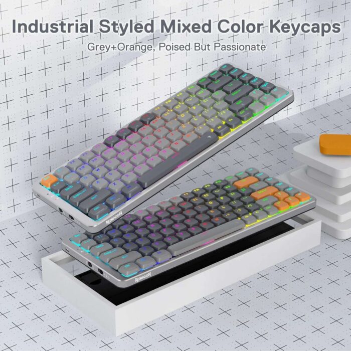 REDRAGON AZURE K652GG RGB PRO BREZŽIČNA MEHANSKA TIPKOVNICA - Image 5