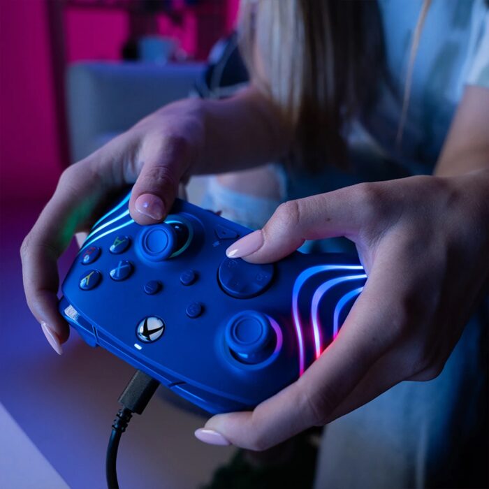PDP XBOX ŽIČNI KONTROLER AFTERGLOW WAVE BLUE - Image 6