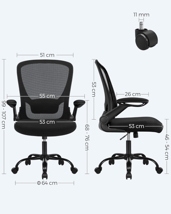 SONGMICS pisarniški stol OBN37BKV2 - Image 3
