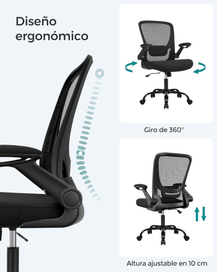 SONGMICS pisarniški stol OBN37BKV2 - Image 5