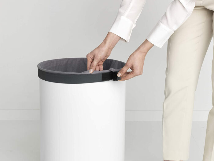 Brabantia koš za perilo 60L okrogel, bel - Image 4