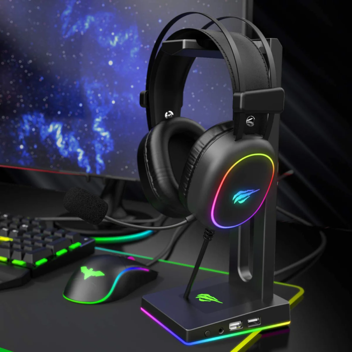 HAVIT Gamenote RGB LED slušalke z mikrofonom HV-H2016d - Image 6