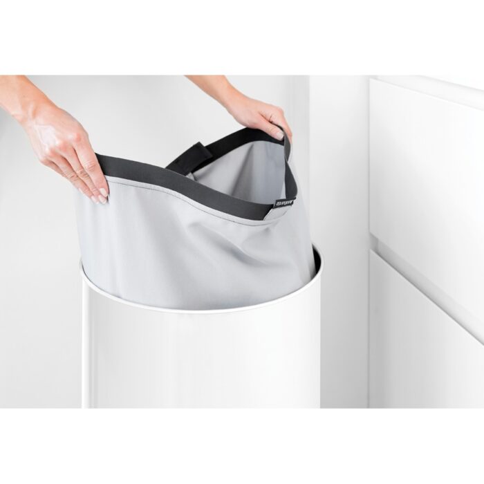 Brabantia koš za perilo 60L okrogel, bel - Image 4